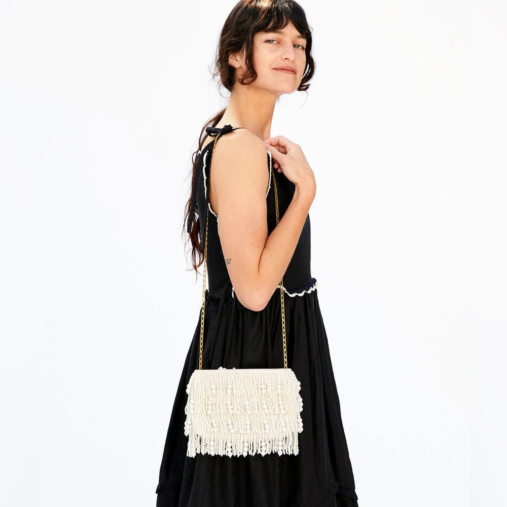 Clare V Estelle Pearl Waterfall Bag